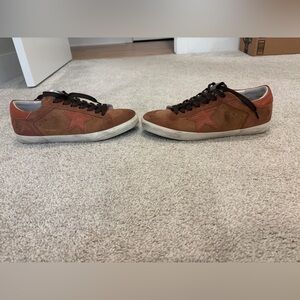 Golden Goose Reps Brown Star Men's Sneakers